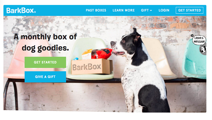 bark box home page cta