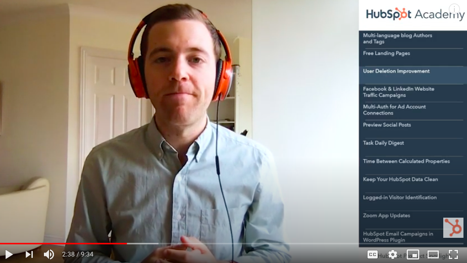 man with headphones giving video tutorial