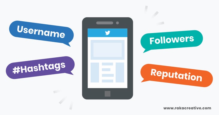 Graphic of a phone displaying the Twitter app.