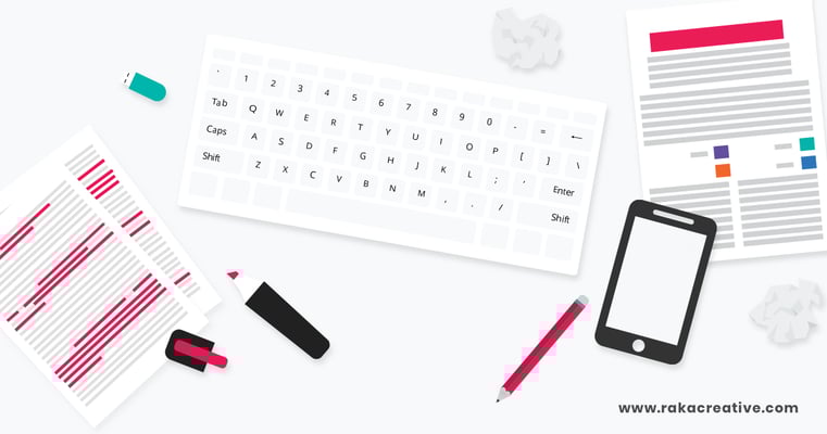 Graphic highlighting the essential tools marketers use for content writing.