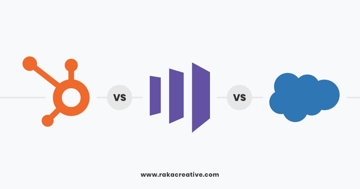HubSpot, Salesforce Pardot, and Marketo Logos