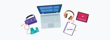 Illustration of common video production tools