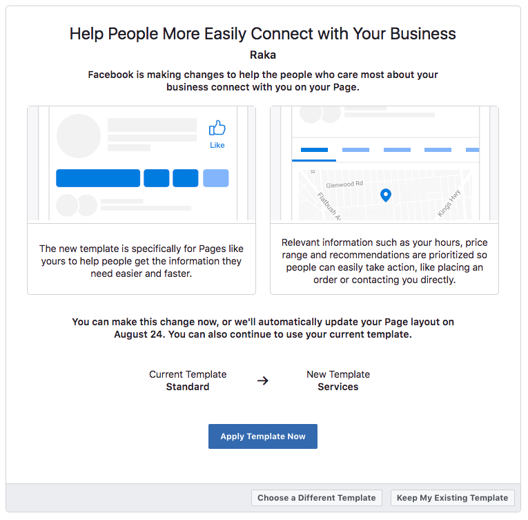 Facebook Pages Updates