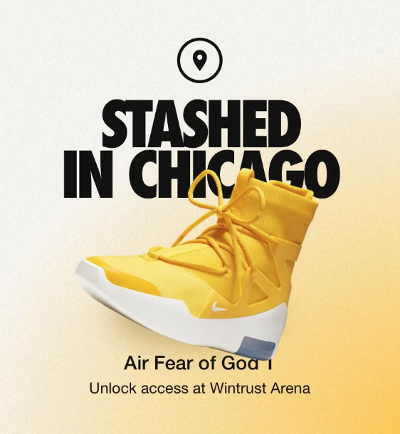 Nike Snkrs Stash advertisement