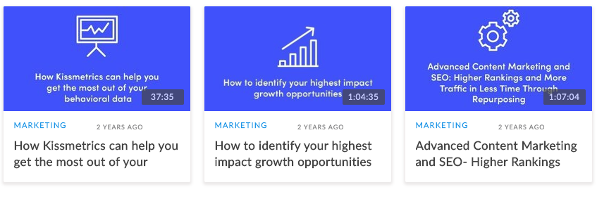 kissmetrics webinars