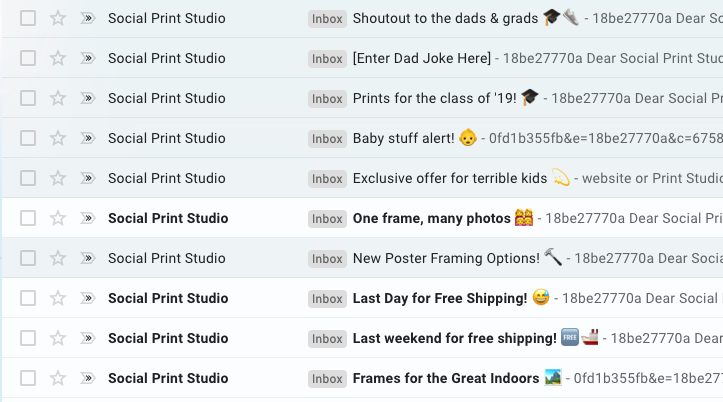 search results for email Social Prints