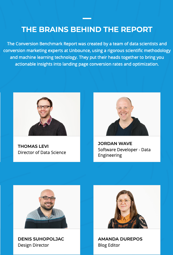 Unbounce authors experts