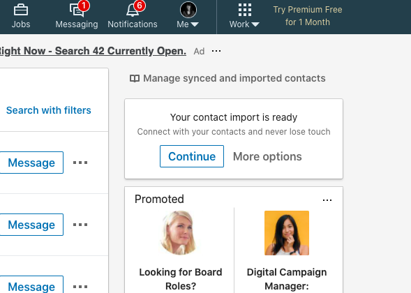 how to import contacts into linkedin
