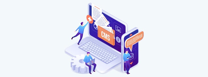 Graphic of HubSpot's CMS.