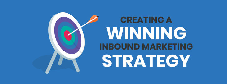 Graphic displaying the text "Creating a Winning Inbound Marketing Strategy."