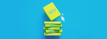 A collection of marketing books focused on SEO
