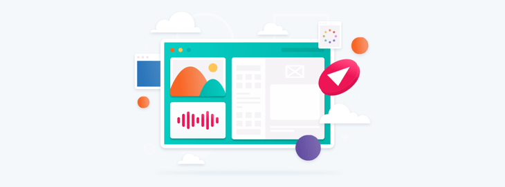 Computer monitor displaying a HubSpot landing page