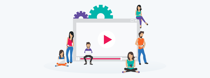 Graphic showcasing the use of video as a lead generation tool.