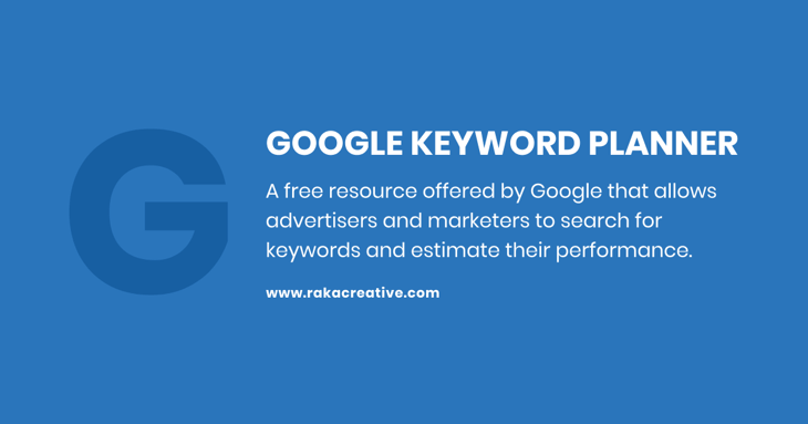 Google Keyword Planner Definition Graphic