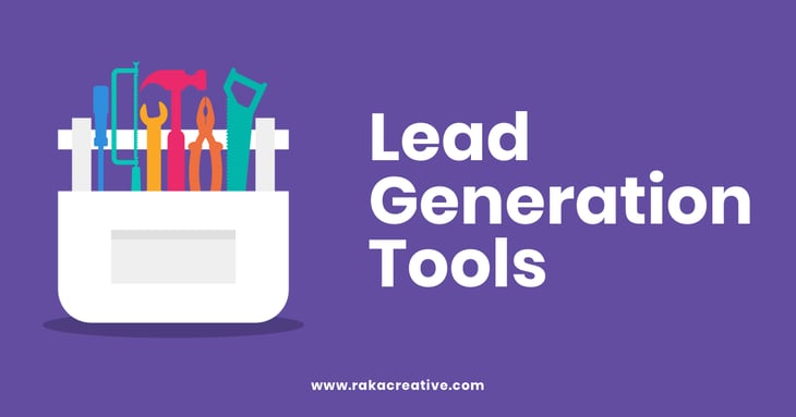 Toolbox symbolizing lead generation tools