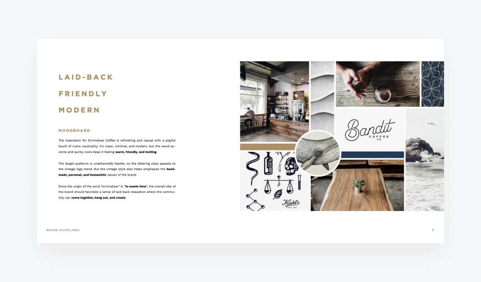 style guide example from scrimshaw coffee