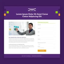 Customizable sleek, modern templates for emails, landing pages, and thank you pages designed to support industry events created by Raka.