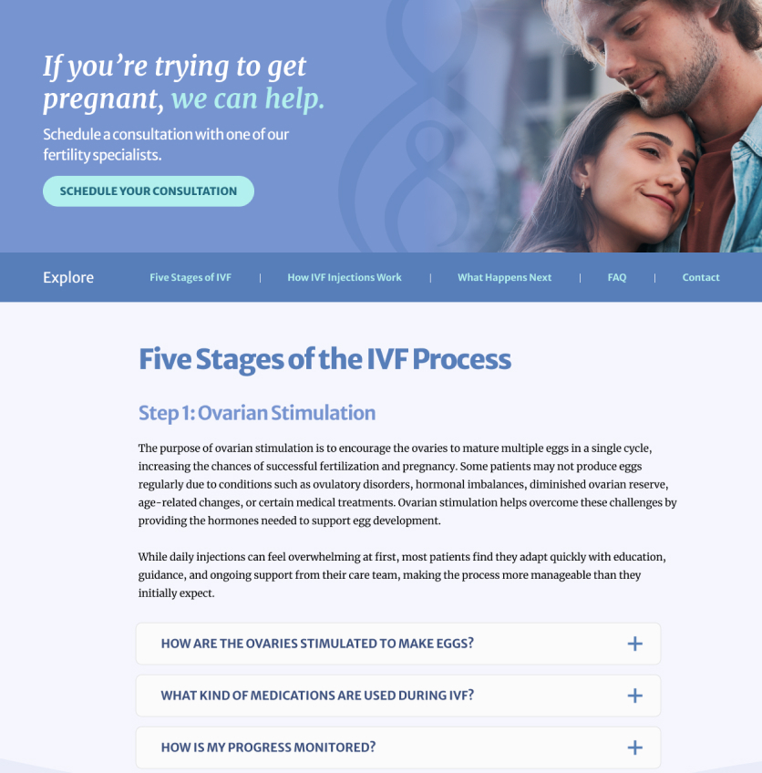 website mockup