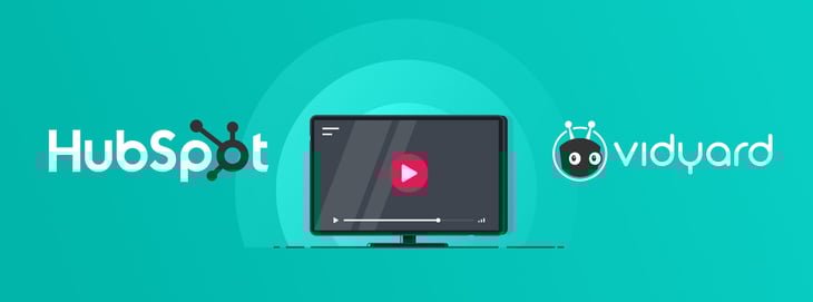 Graphic image of the HubSpot and Vidyard logos.