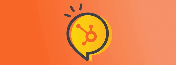 HubSpot logo within a thought bubble; symbolizing HubSpot's Sandbox update