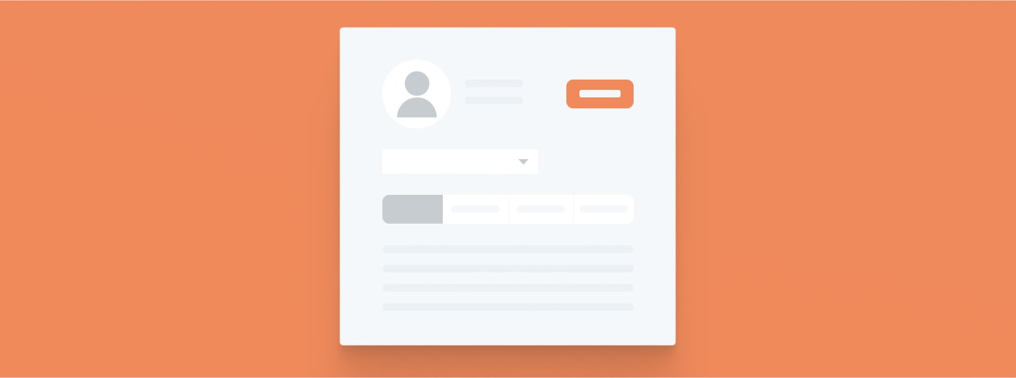 Illustration of a HubSpot marketing user profile, showing various user permissions and features.