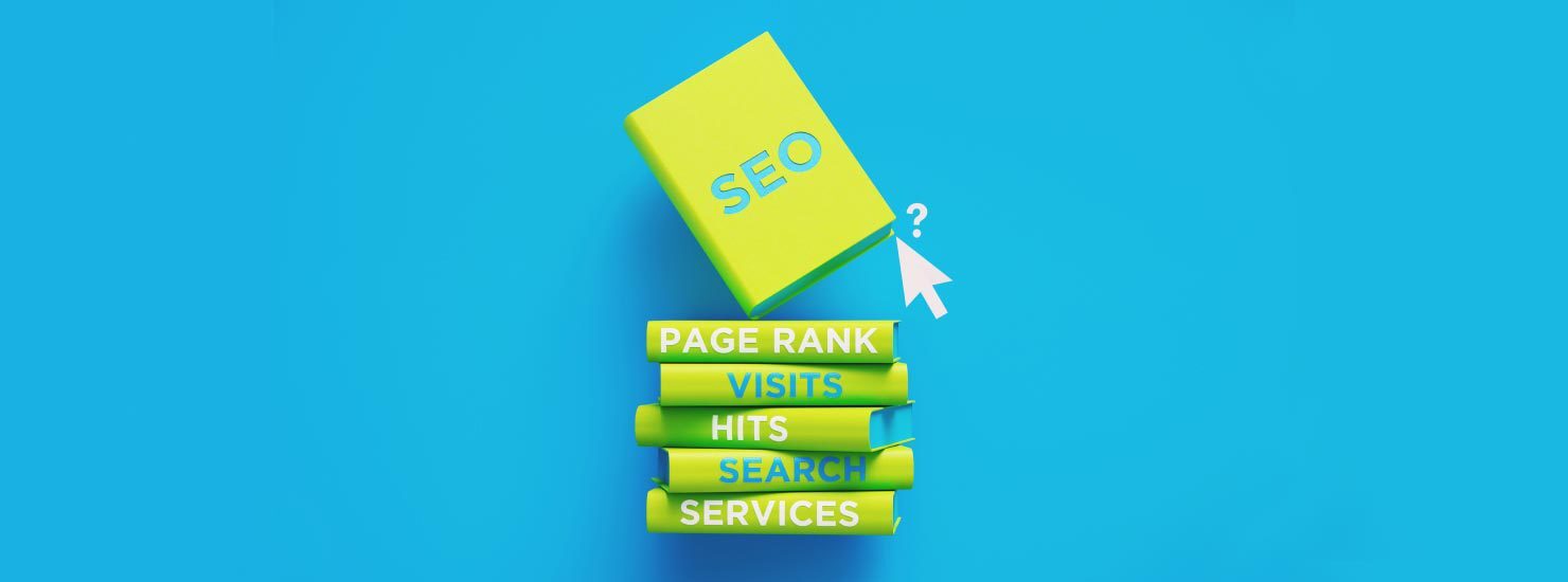 A collection of marketing books focused on SEO