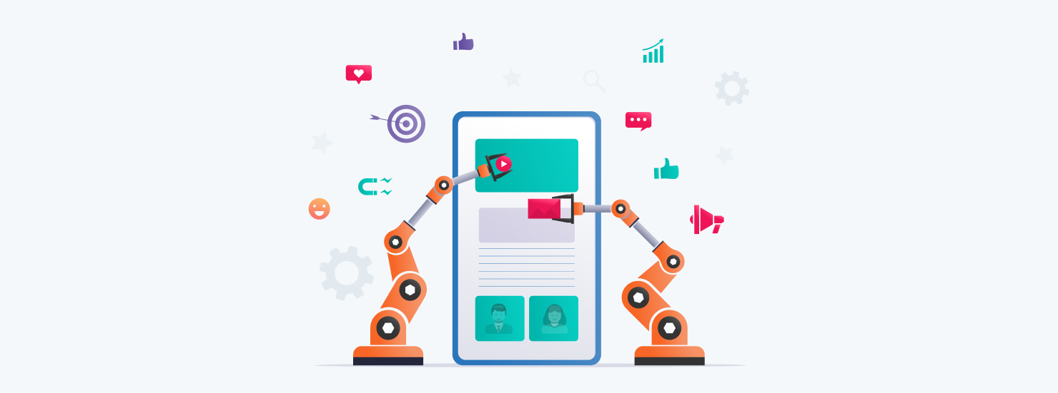 Figurative representation of hubspot workflows nurturing leads