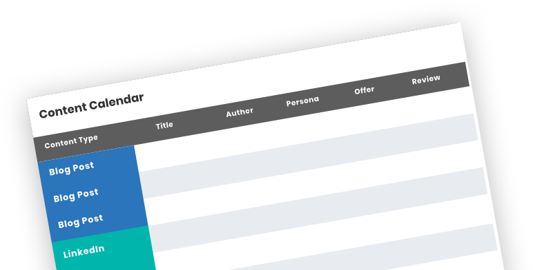 Content Calendar Template